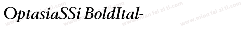 OptasiaSSi BoldItal字体转换
